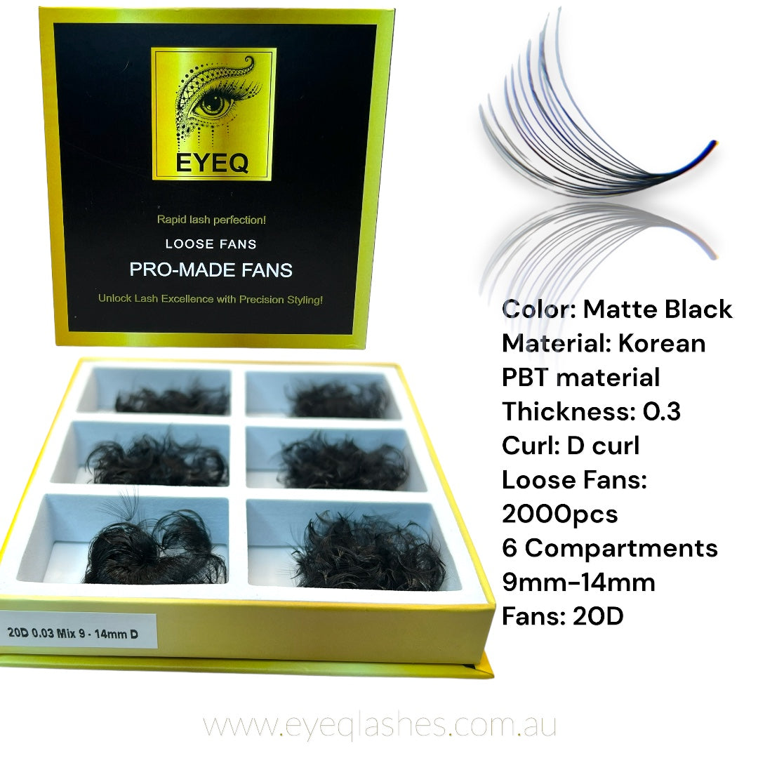 20D Pro-made lashes 0.3 2000pcs