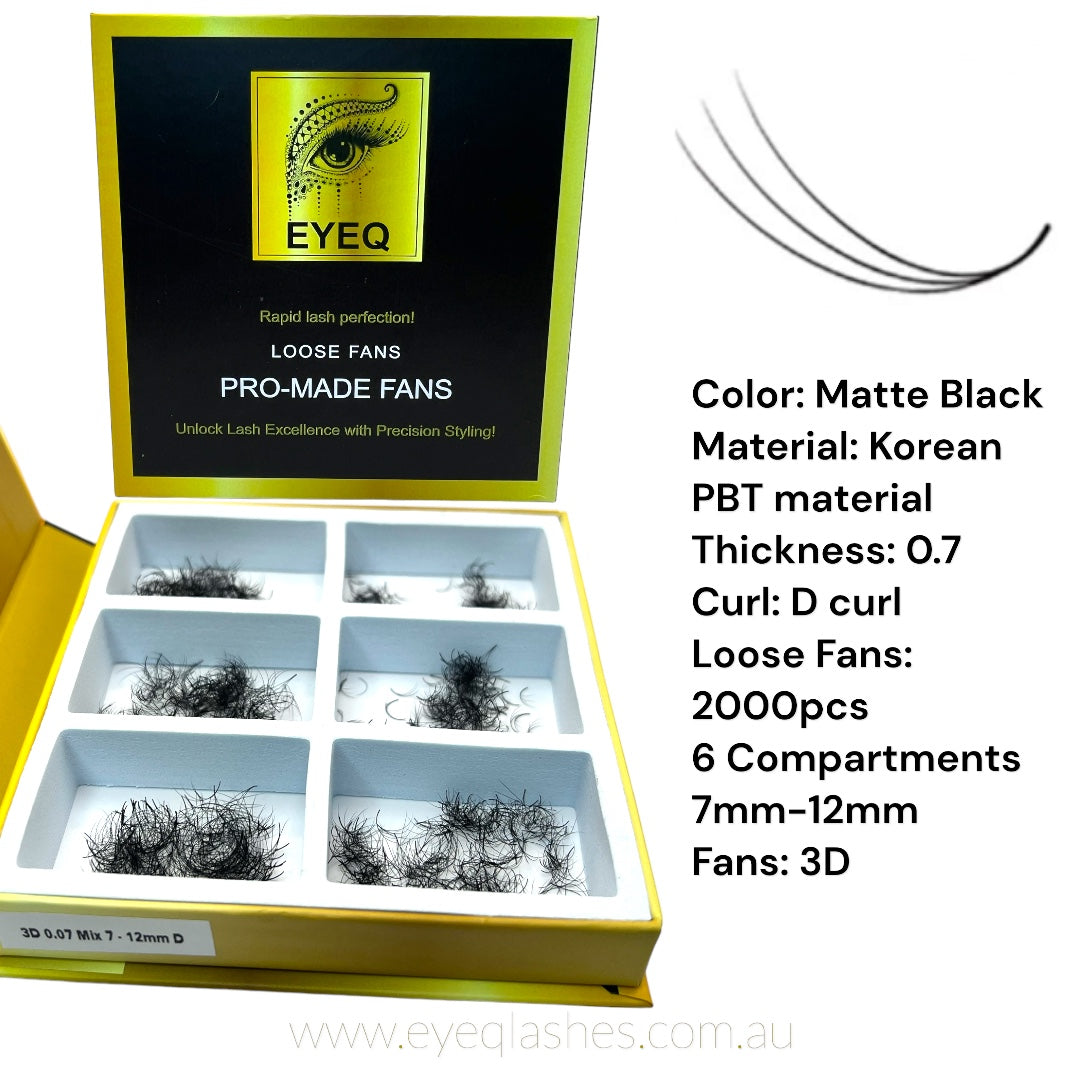 3D Pro-made lashes 2000pcs