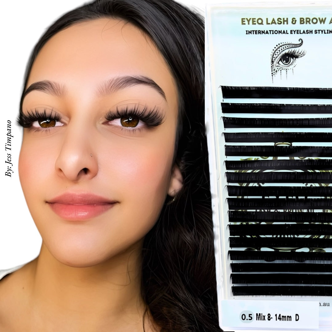 0.5 Individual lashes for Hand made fans 8-14mm