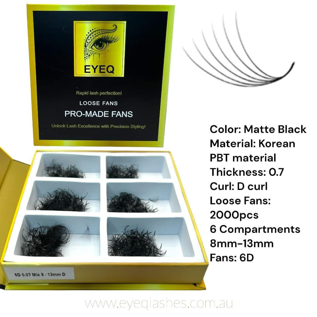 6D Pro-made lashes 0.7 2000pcs