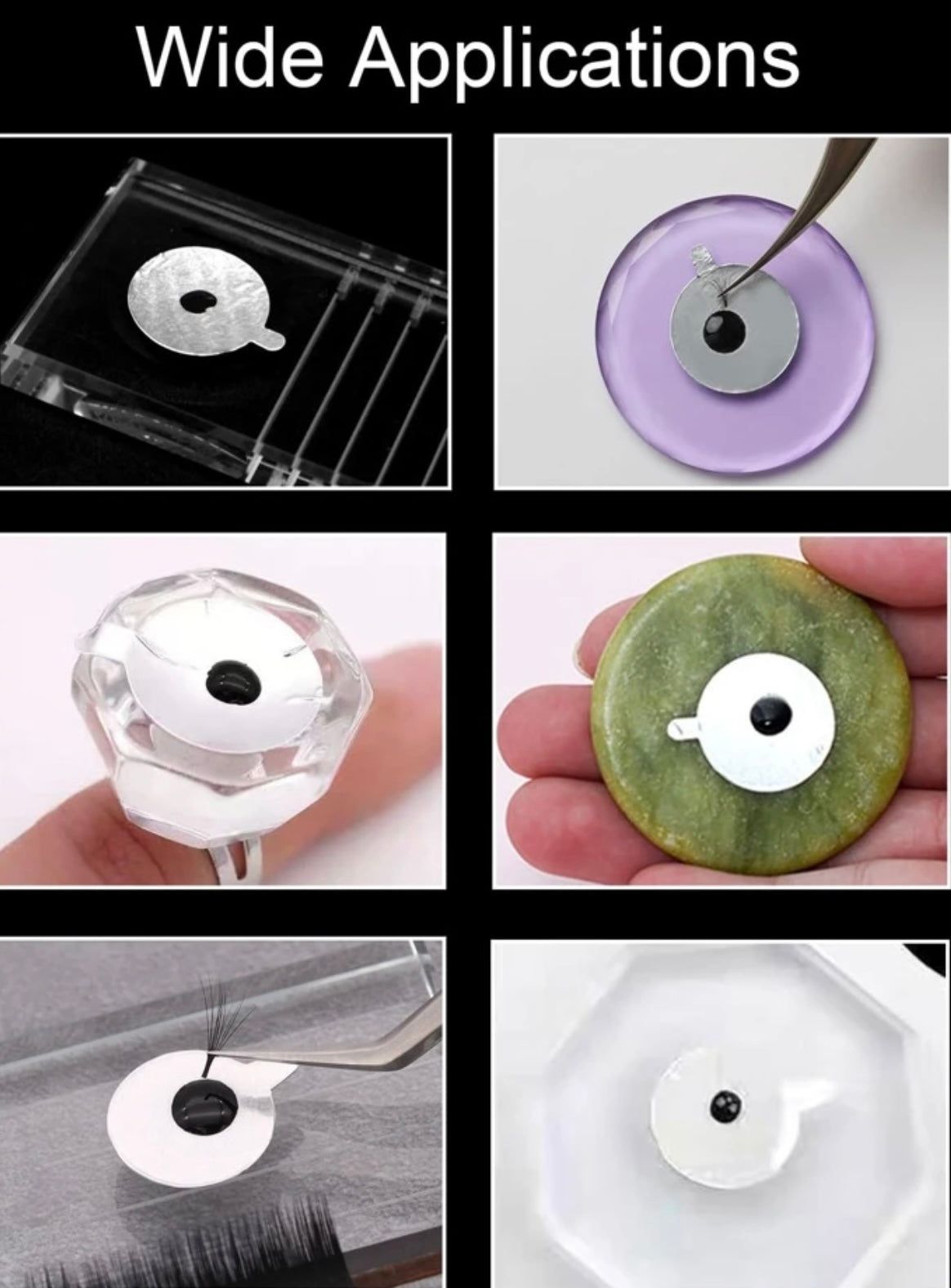 Disposable Eyelash Extension Glue Tinfoil Stickers/Glue Foil Holder Pallet 150pcs