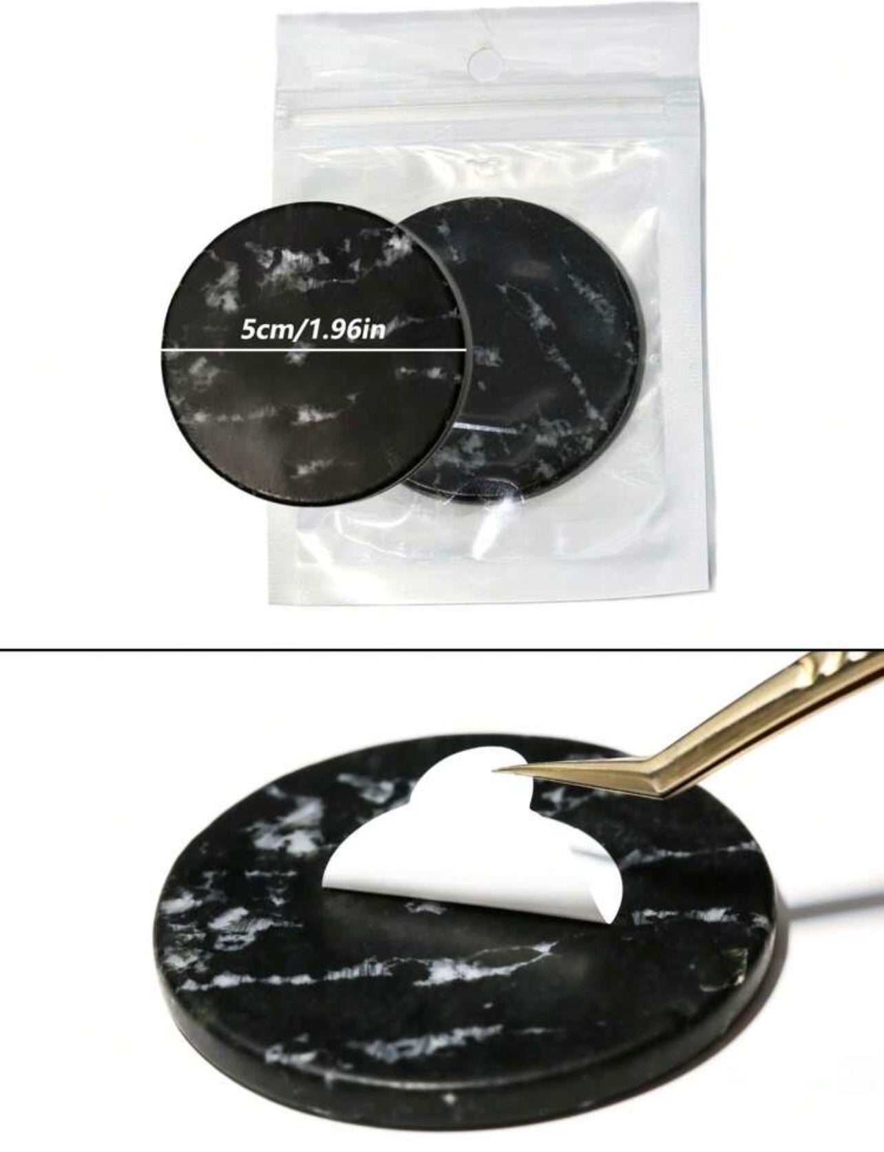 Eyelash Glue Jade Stone Palette