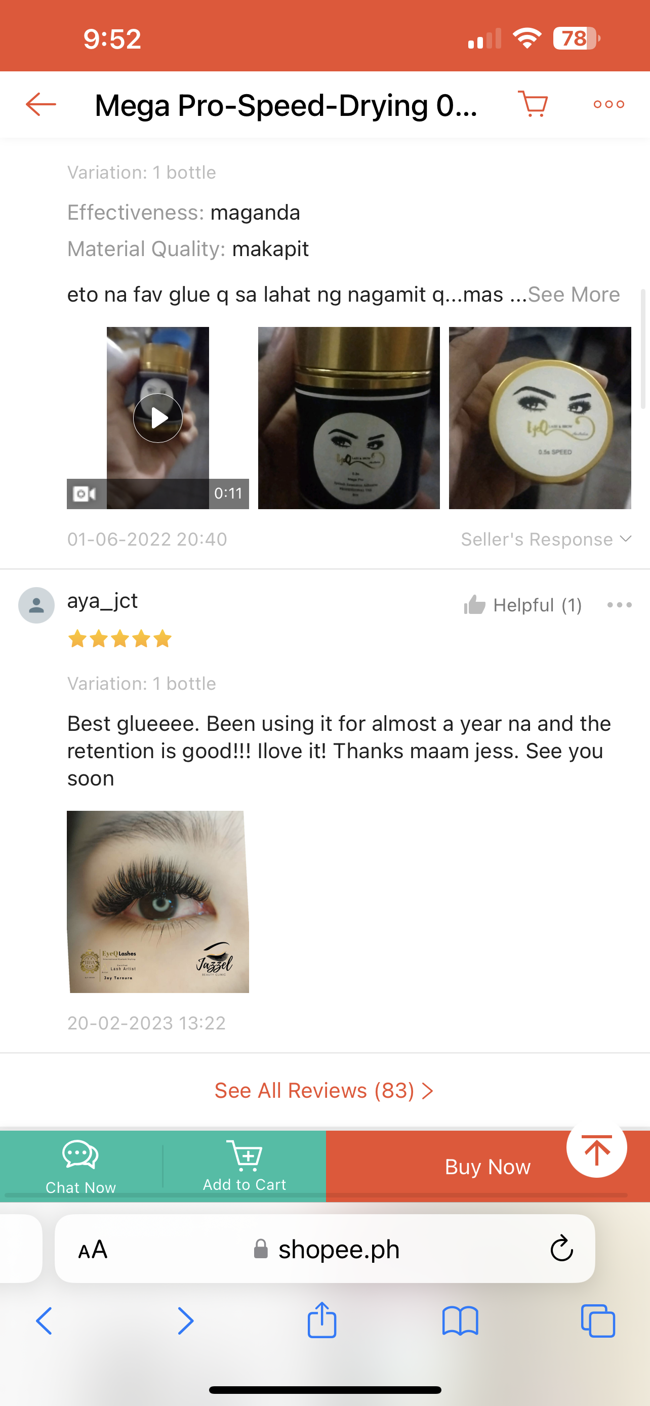 Eyelash Glue Mega Pro 0.5 Seconds