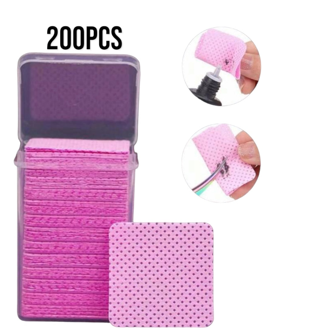 Eyelash Glue Cleaning Pads 200pcs