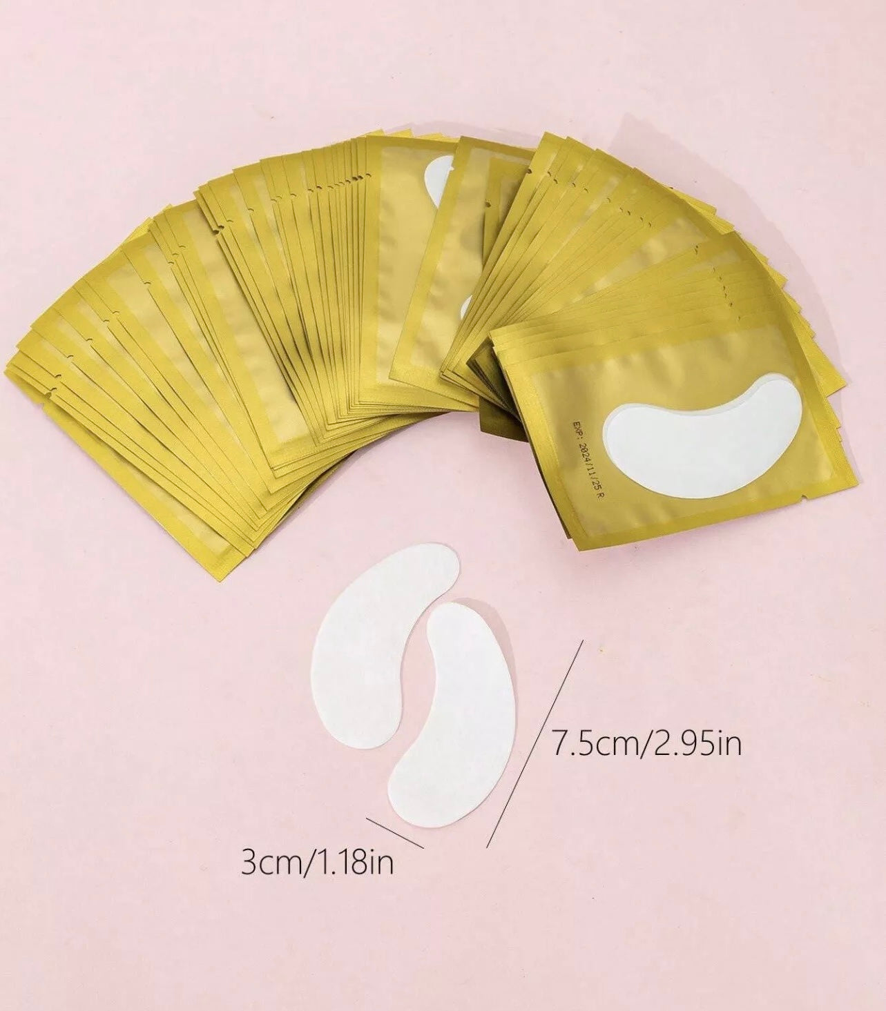 50 pcs Lint free Eyelash Hydrogel Pactch