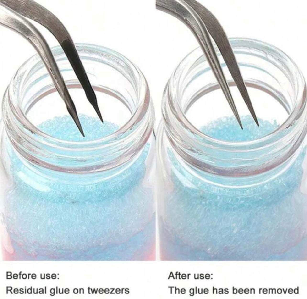 Eyelash Tweezers-Glue remover liquid solution