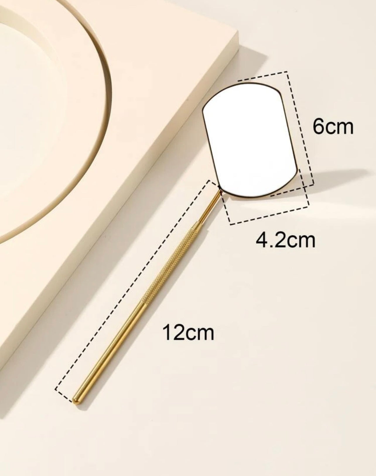 Eyelash Mirror Stainless GOLD