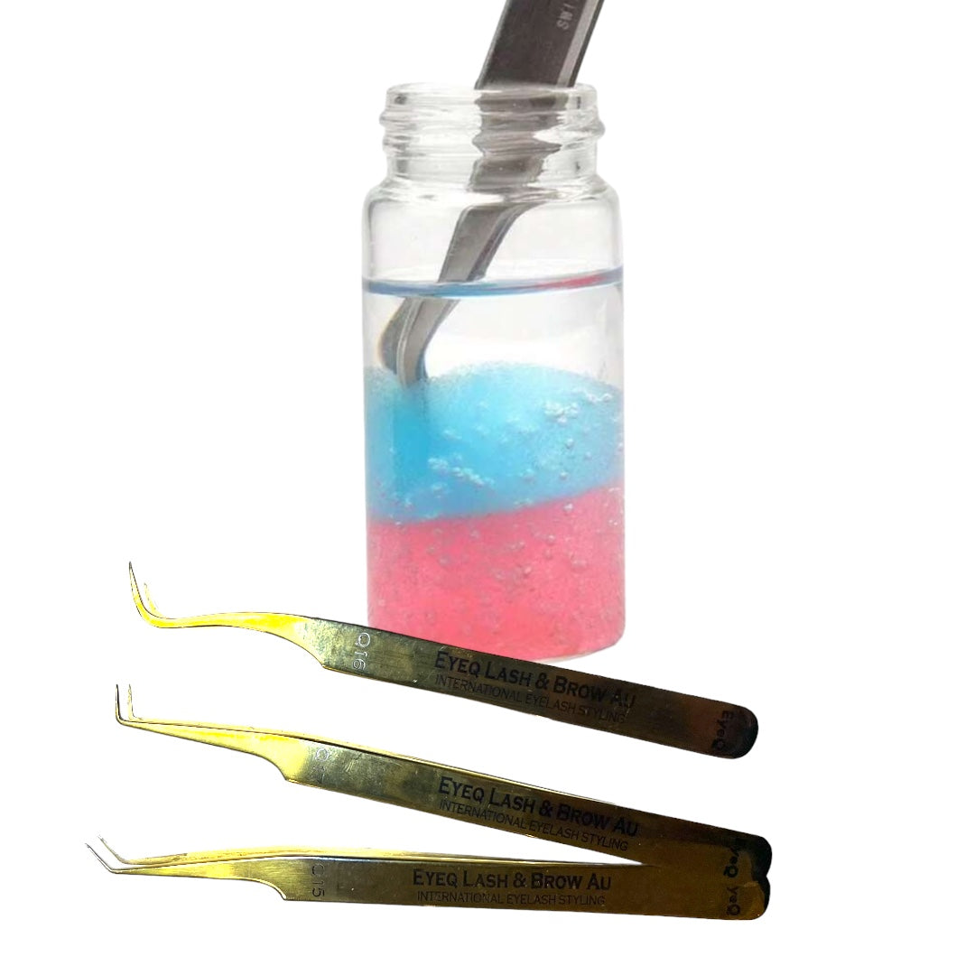 Eyelash Tweezers-Glue remover liquid solution