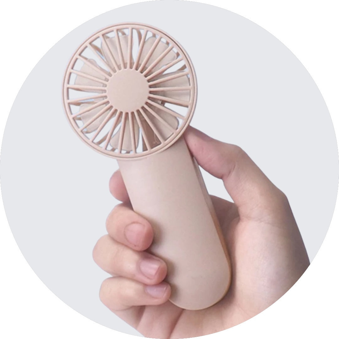 Rechargeable Handheld Mini Eyelash Fan With One Gear Adjustable Speed. 1Pc